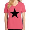 Cotton Women's V-neck Tee sing united test Thumbnail