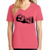 Cotton Women's V-neck Tee sing united test Thumbnail
