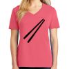 Cotton Women's V-neck Tee sing united test Thumbnail