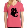 Cotton Women's V-neck Tee sing united test Thumbnail