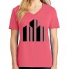 Cotton Women's V-neck Tee sing united test Thumbnail