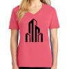 Cotton Women's V-neck Tee sing united test Thumbnail