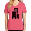 Cotton Women's V-neck Tee sing united test Thumbnail