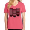 Cotton Women's V-neck Tee sing united test Thumbnail