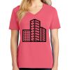 Cotton Women's V-neck Tee sing united test Thumbnail
