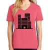 Cotton Women's V-neck Tee sing united test Thumbnail