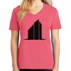 Cotton Women's V-neck Tee sing united test Thumbnail