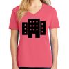 Cotton Women's V-neck Tee sing united test Thumbnail