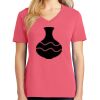 Cotton Women's V-neck Tee sing united test Thumbnail