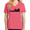 Cotton Women's V-neck Tee sing united test Thumbnail