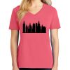 Cotton Women's V-neck Tee sing united test Thumbnail