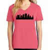 Cotton Women's V-neck Tee sing united test Thumbnail