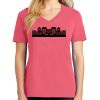 Cotton Women's V-neck Tee sing united test Thumbnail