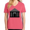 Cotton Women's V-neck Tee sing united test Thumbnail