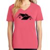 Cotton Women's V-neck Tee sing united test Thumbnail