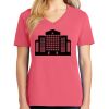 Cotton Women's V-neck Tee sing united test Thumbnail