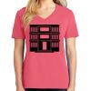 Cotton Women's V-neck Tee sing united test Thumbnail