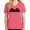 Cotton Women's V-neck Tee sing united test Thumbnail