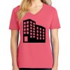 Cotton Women's V-neck Tee sing united test Thumbnail