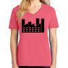 Cotton Women's V-neck Tee sing united test Thumbnail