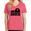 Cotton Women's V-neck Tee sing united test Thumbnail