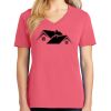 Cotton Women's V-neck Tee sing united test Thumbnail