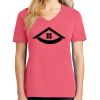 Cotton Women's V-neck Tee sing united test Thumbnail
