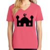 Cotton Women's V-neck Tee sing united test Thumbnail