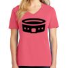 Cotton Women's V-neck Tee sing united test Thumbnail