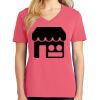 Cotton Women's V-neck Tee sing united test Thumbnail