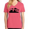 Cotton Women's V-neck Tee sing united test Thumbnail