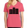 Cotton Women's V-neck Tee sing united test Thumbnail