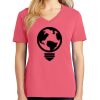 Cotton Women's V-neck Tee sing united test Thumbnail