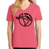 Cotton Women's V-neck Tee sing united test Thumbnail