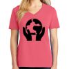 Cotton Women's V-neck Tee sing united test Thumbnail