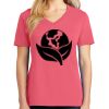Cotton Women's V-neck Tee sing united test Thumbnail