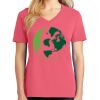 Cotton Women's V-neck Tee sing united test Thumbnail