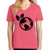 Cotton Women's V-neck Tee sing united test Thumbnail