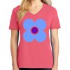 Cotton Women's V-neck Tee sing united test Thumbnail