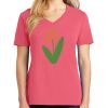 Cotton Women's V-neck Tee sing united test Thumbnail