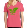 Cotton Women's V-neck Tee sing united test Thumbnail
