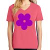 Cotton Women's V-neck Tee sing united test Thumbnail