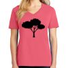 Cotton Women's V-neck Tee sing united test Thumbnail