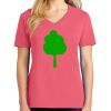 Cotton Women's V-neck Tee sing united test Thumbnail