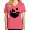 Cotton Women's V-neck Tee sing united test Thumbnail