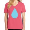 Cotton Women's V-neck Tee sing united test Thumbnail