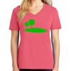 Cotton Women's V-neck Tee sing united test Thumbnail