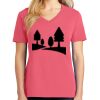 Cotton Women's V-neck Tee sing united test Thumbnail