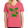 Cotton Women's V-neck Tee sing united test Thumbnail