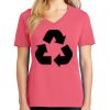 Cotton Women's V-neck Tee sing united test Thumbnail